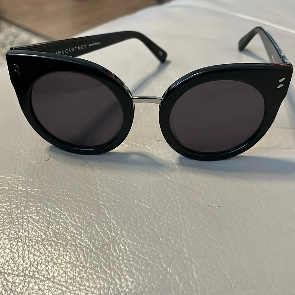 Stella McCartney Black Cat Eye Sunglasses